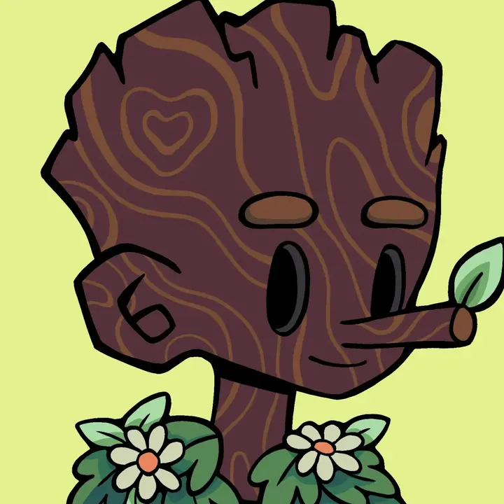 Arden, a Woodie with a heart carved into his bark
