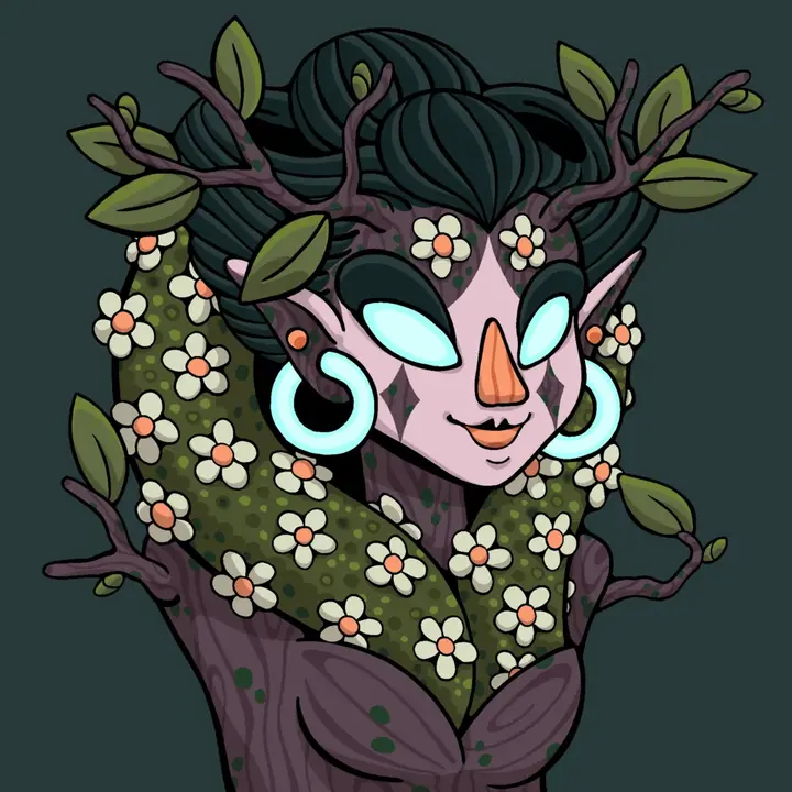 Merkle the mother tree, blossoming